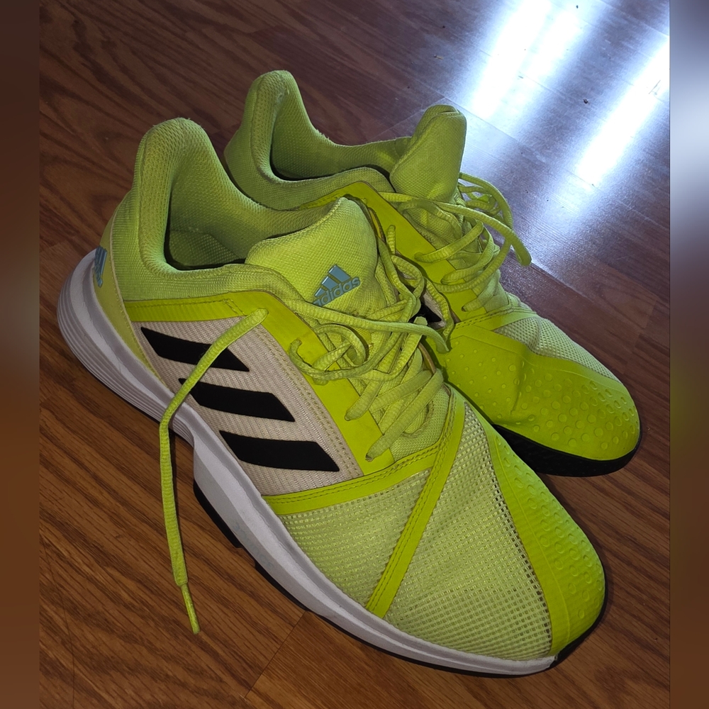Adidas Lime Green Sports Sneakers